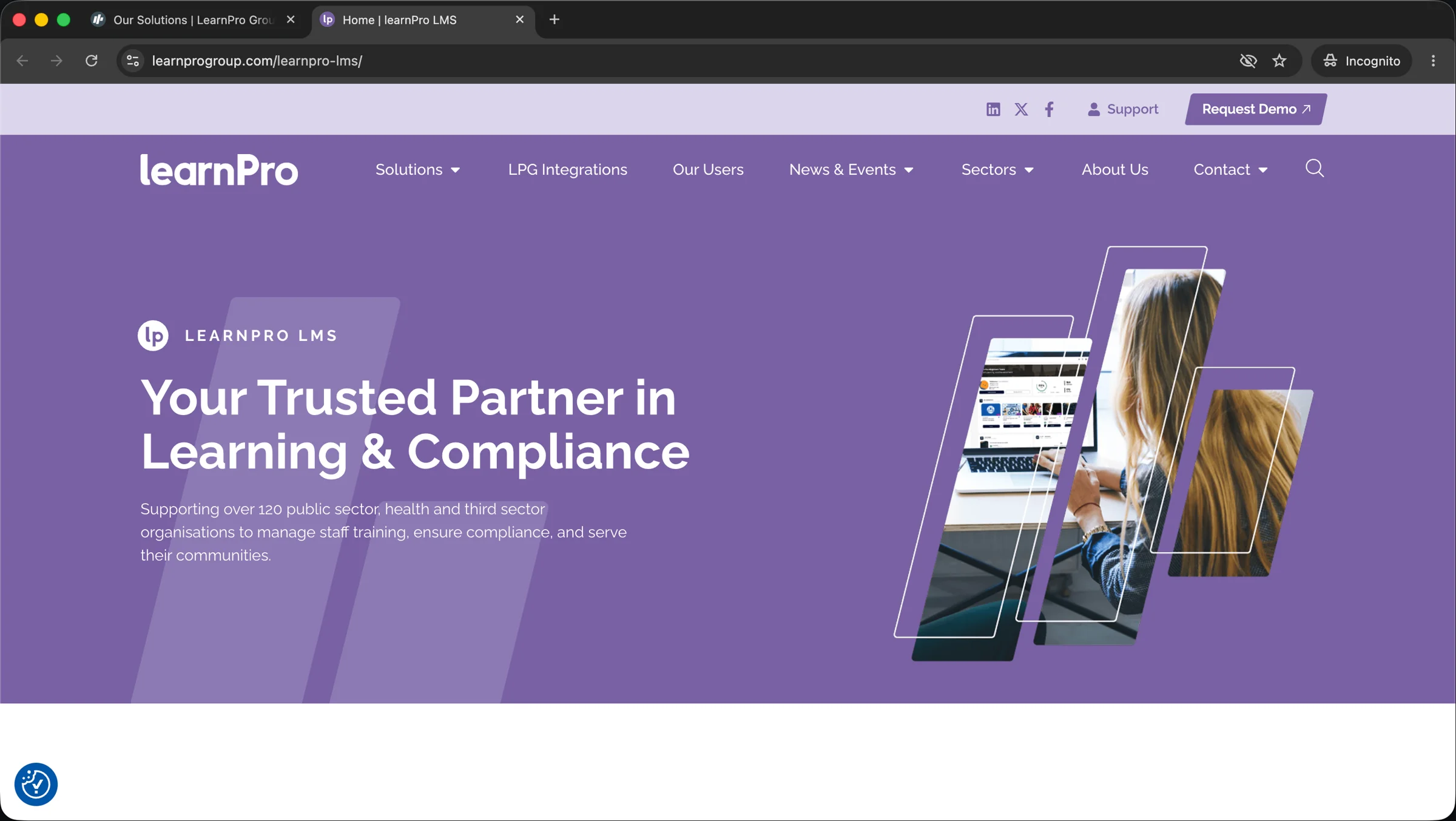 The learnPro LMS site