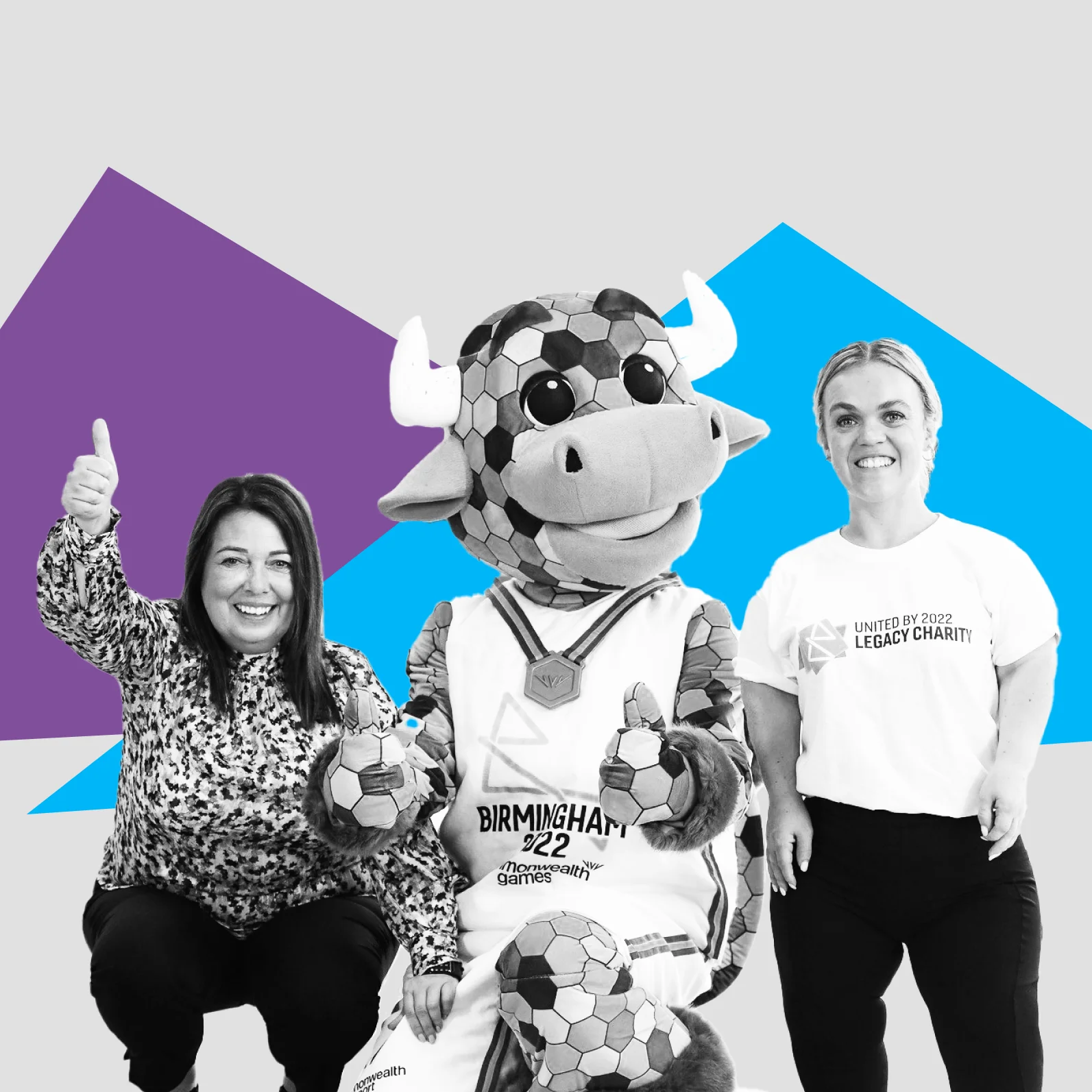 Perry with Birmingham 2022 volunteers