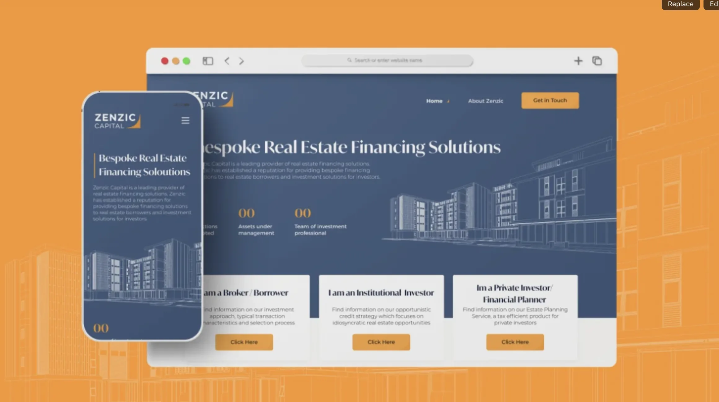 The Zenzic site on desktop and mobile
